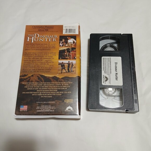 The Dinosaur Hunter VHS Tape Christopher Plummer Allison Pill - Bundle & Save - Picture 2 of 3